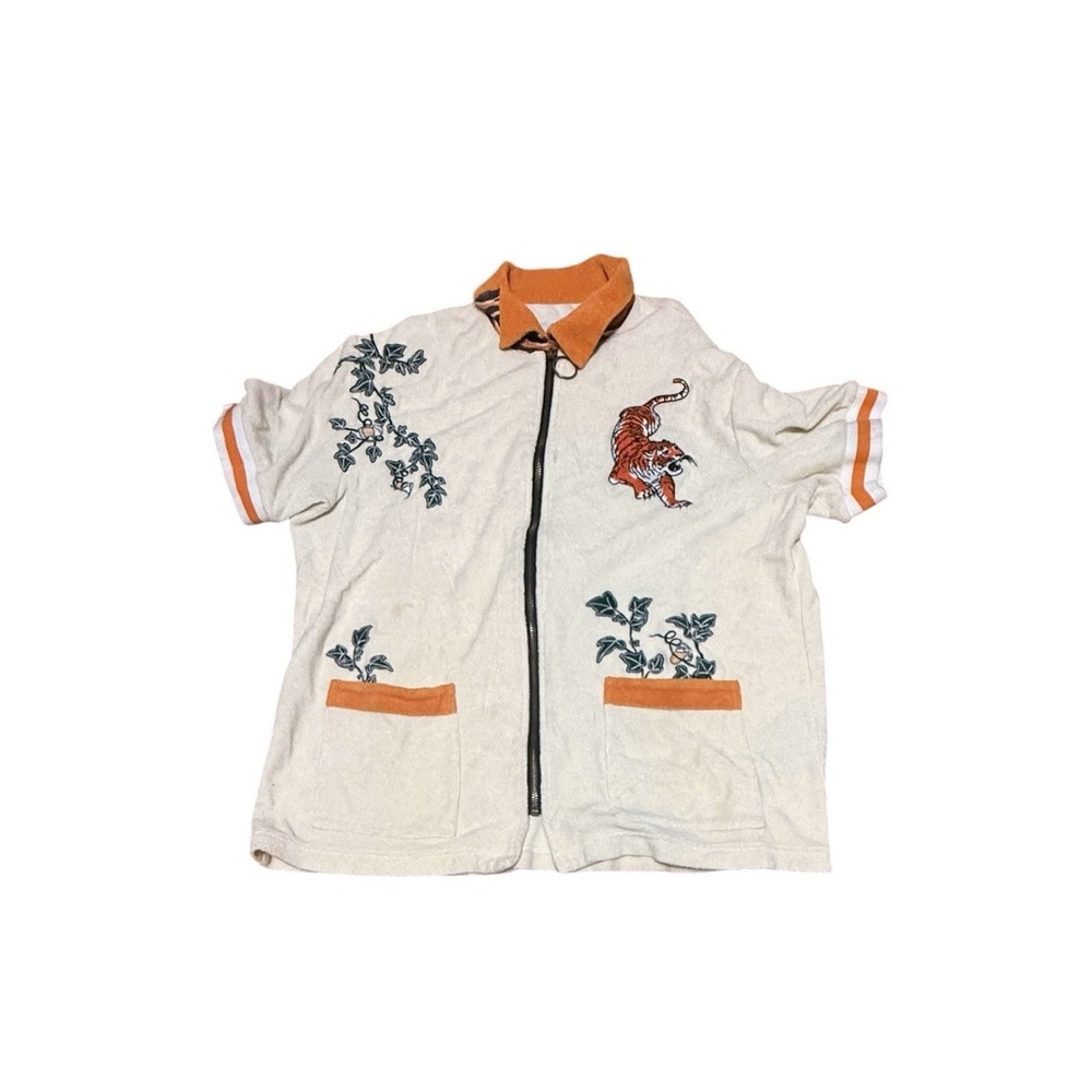Tombolo Crouching Tiger, Hidden Beverage Cabana Terry Cloth Full Zip Large?